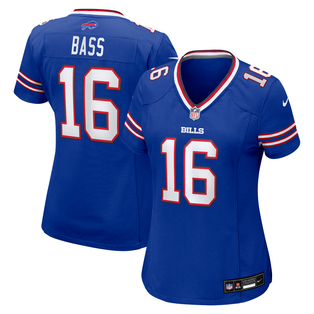 Tyler Bass Buffalo Bills Women's Team Game Jersey - Royal