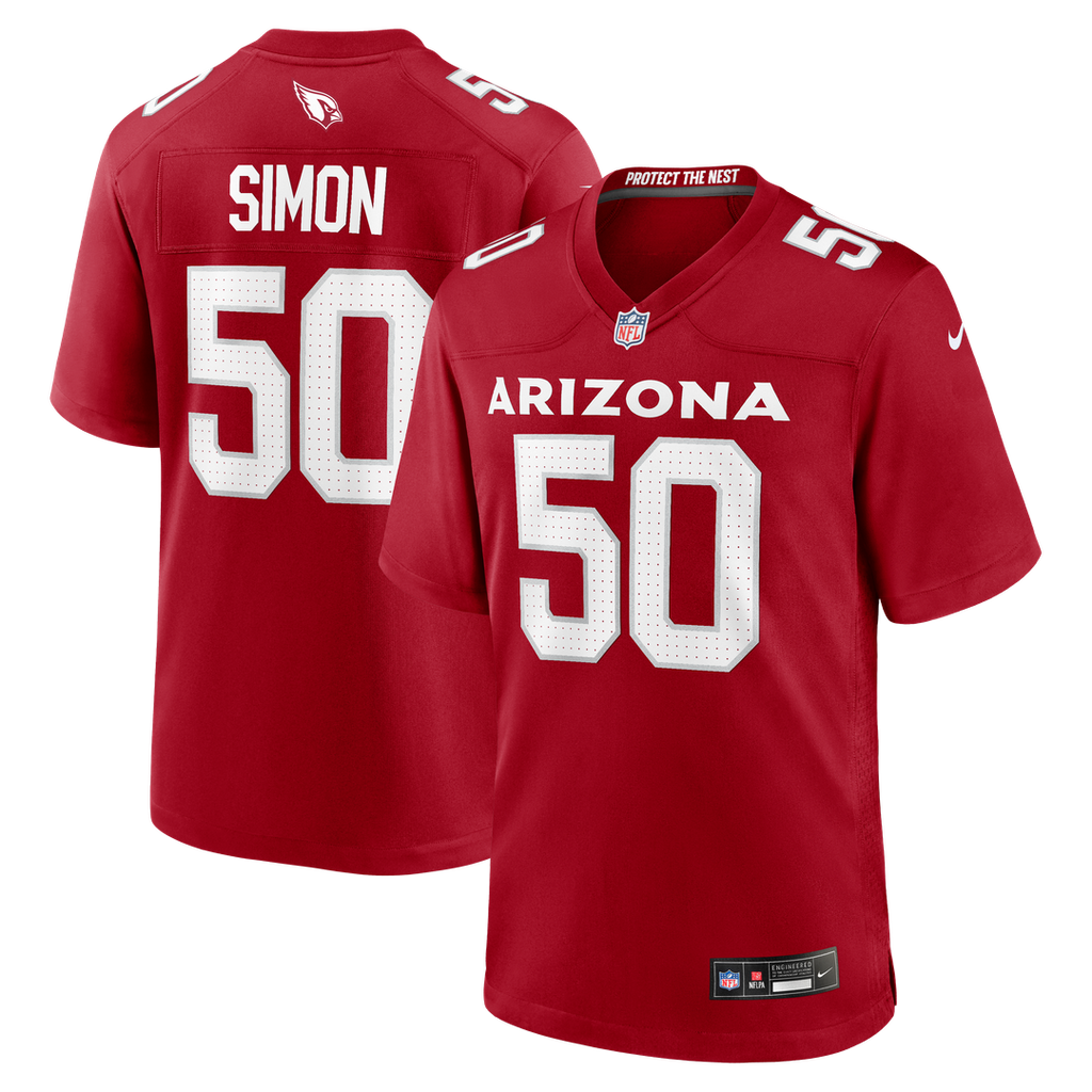 Cody Simon Arizona Cardinals Team Game Jersey - Cardinal