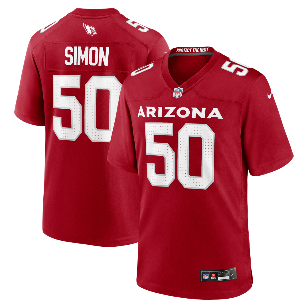 Cody Simon Arizona Cardinals Team Game Jersey - Cardinal