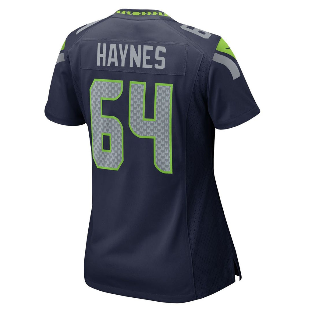 Christian Haynes Seattle Seahawks Women's Team Game Jersey - College Navy