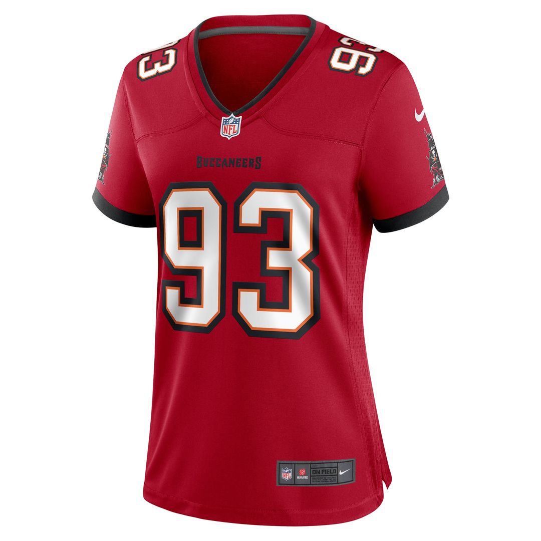 Eric Banks Tampa Bay Buccaneers Women's Game Jersey - Red