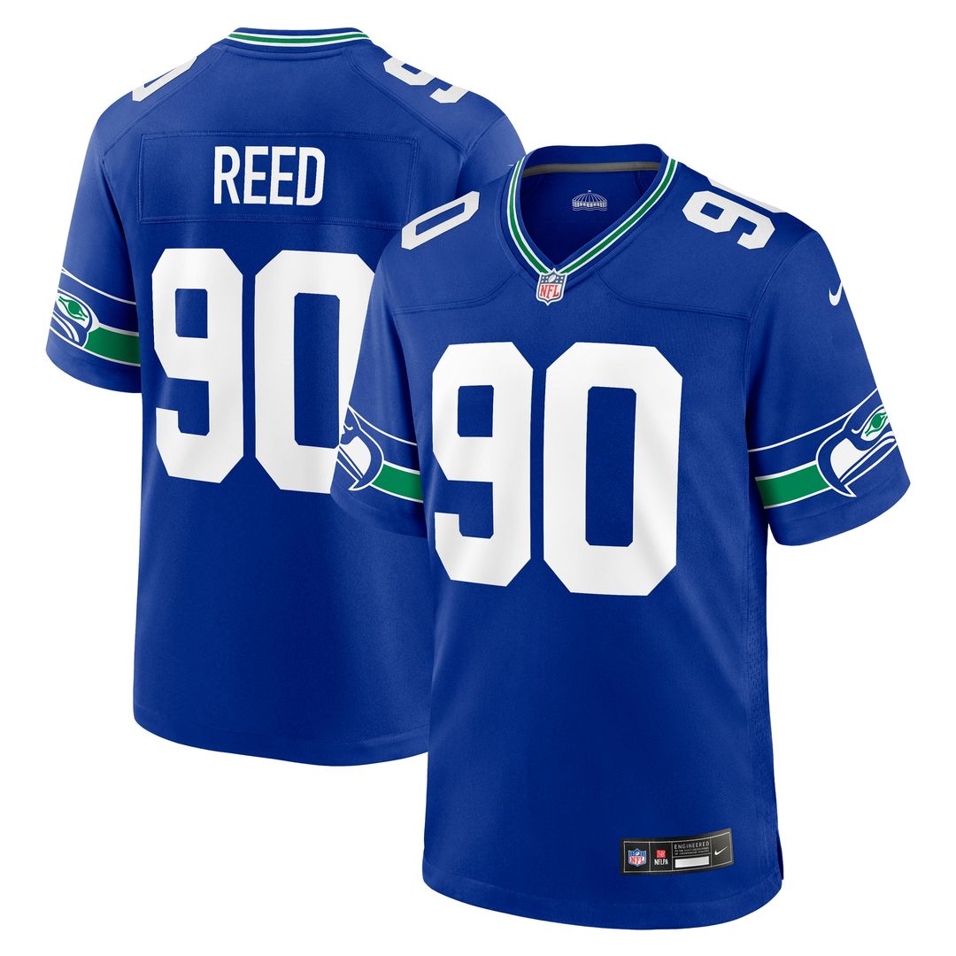 Jarran Reed Seattle Seahawks Game Jersey - College Navy