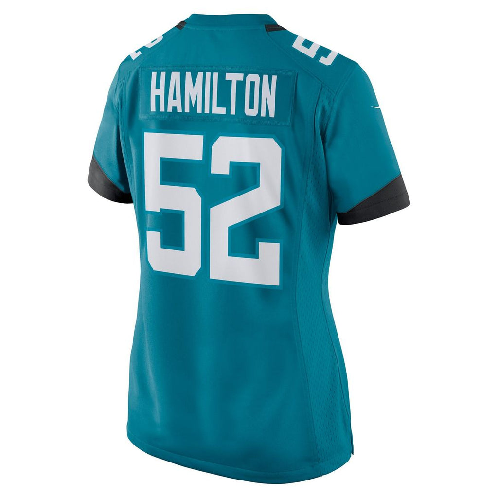 DaVon Hamilton Jacksonville Jaguars Women's Game Jersey - Teal