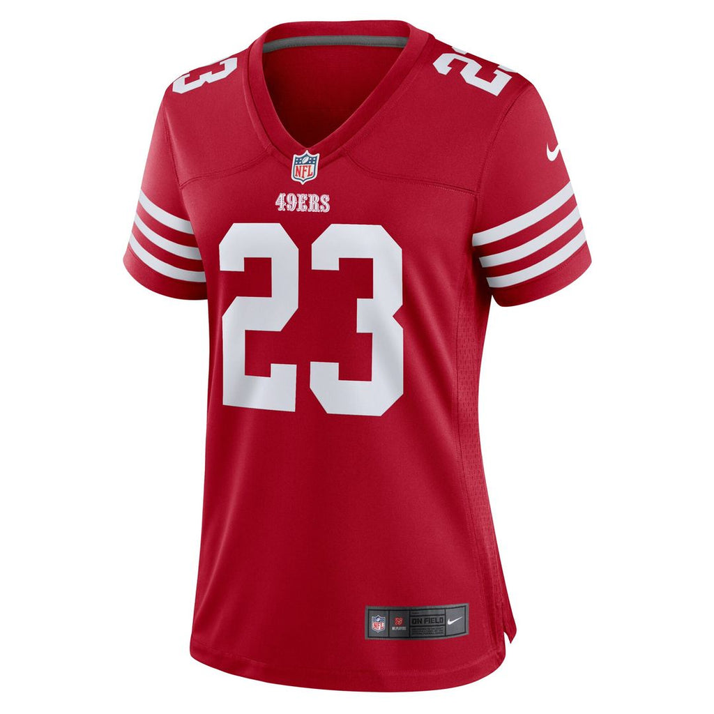 Christian McCaffrey San Francisco 49ers Women's Player Jersey - Scarlet