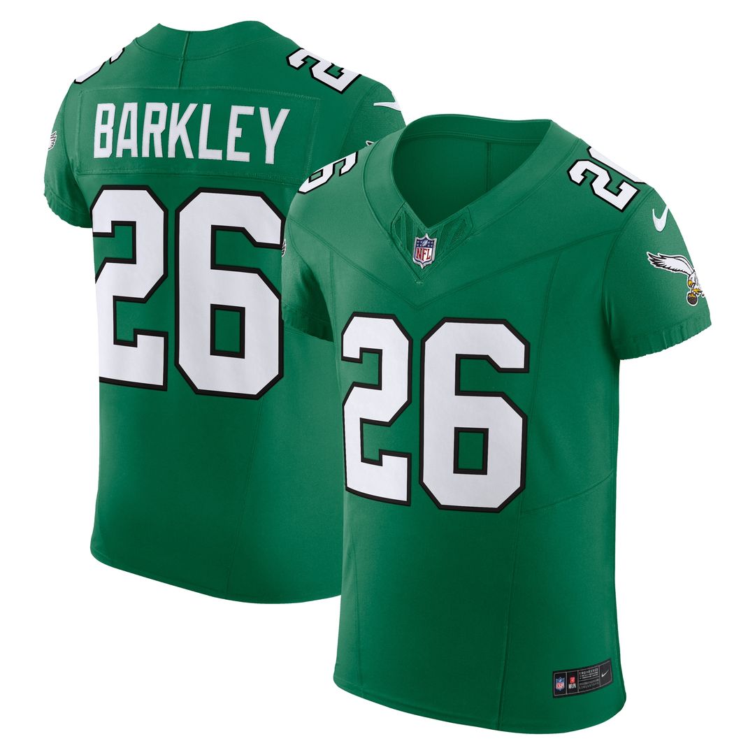 Saquon Barkley Philadelphia Eagles Alternate Vapor F.U.S.E. Elite Jersey - Black