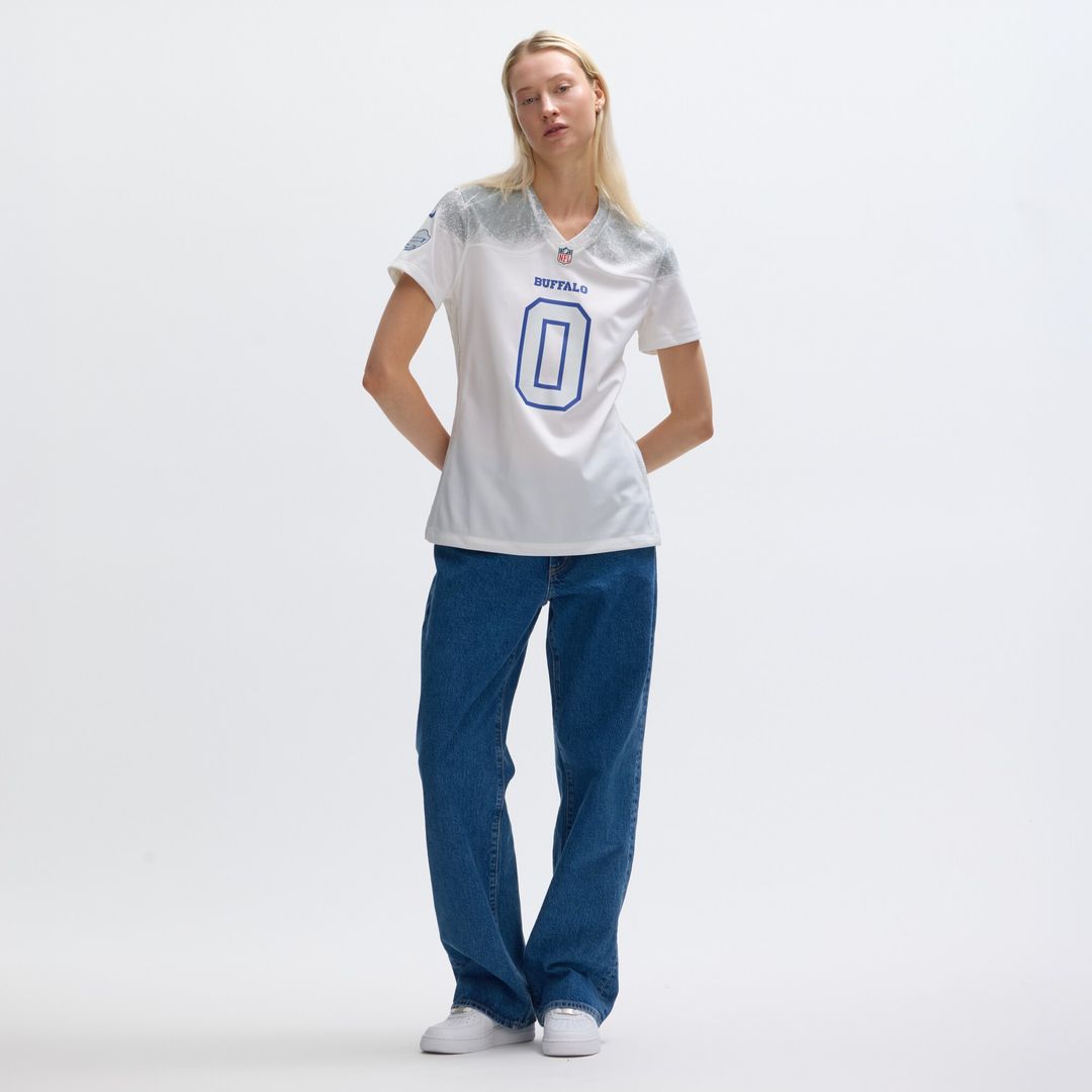 Keon Coleman Buffalo Bills Women's 2025 Rivalries Collection Game Jersey - White