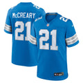 Roger McCreary Detroit Lions Team Game Jersey - Blue