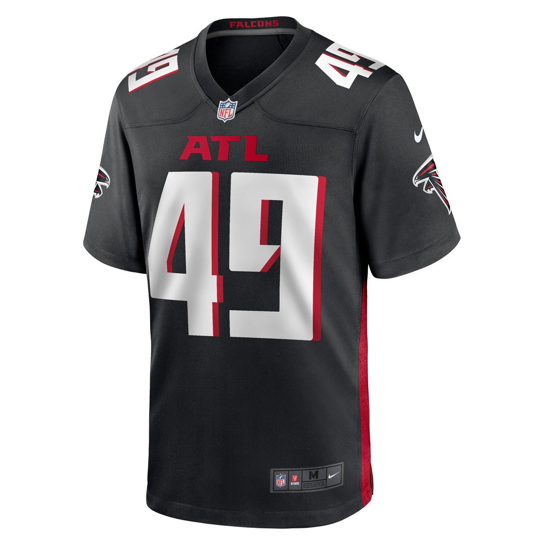 Liam McCullough Atlanta Falcons Team Game Jersey - Black
