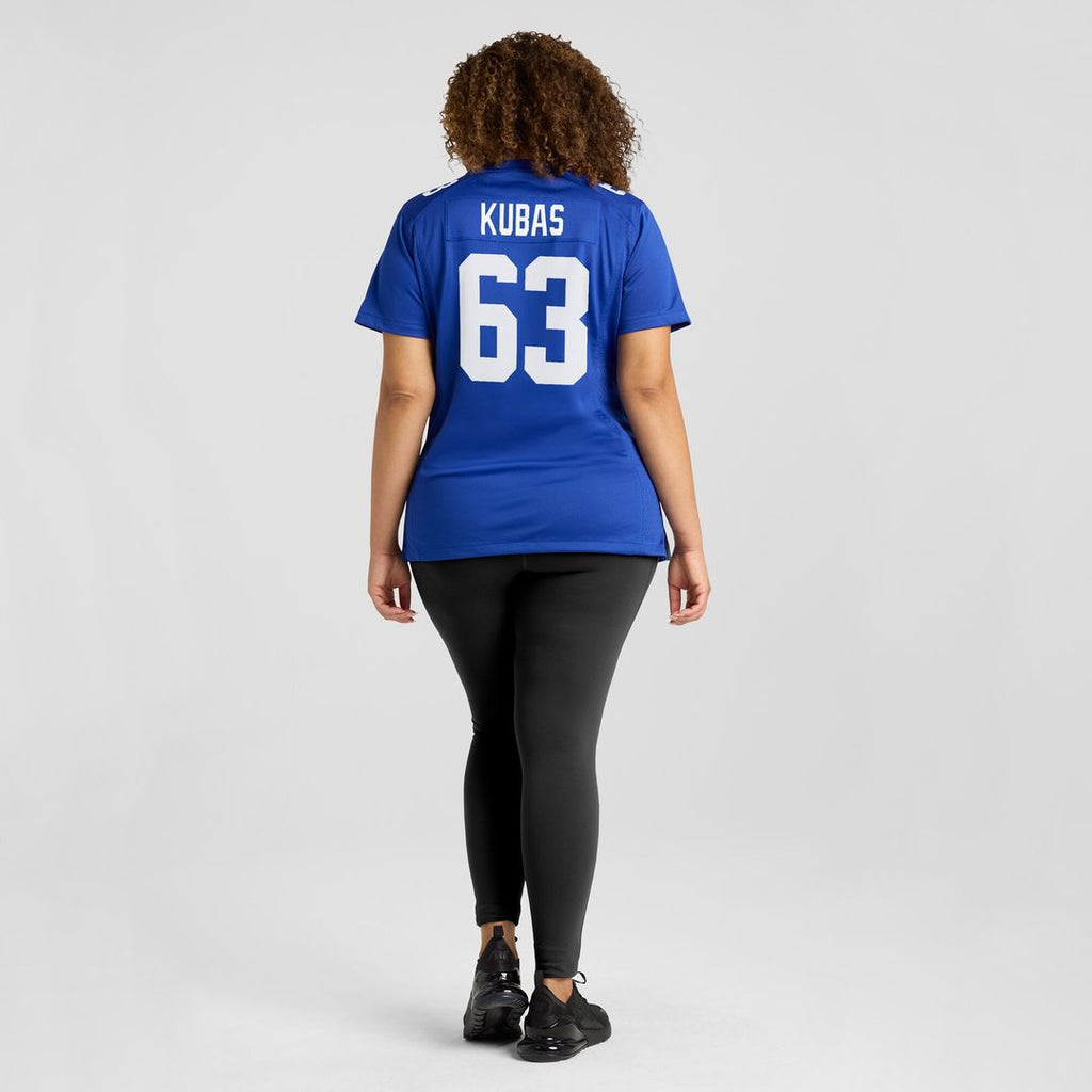 Jake Kubas New York Giants Women's Game Jersey - Royal