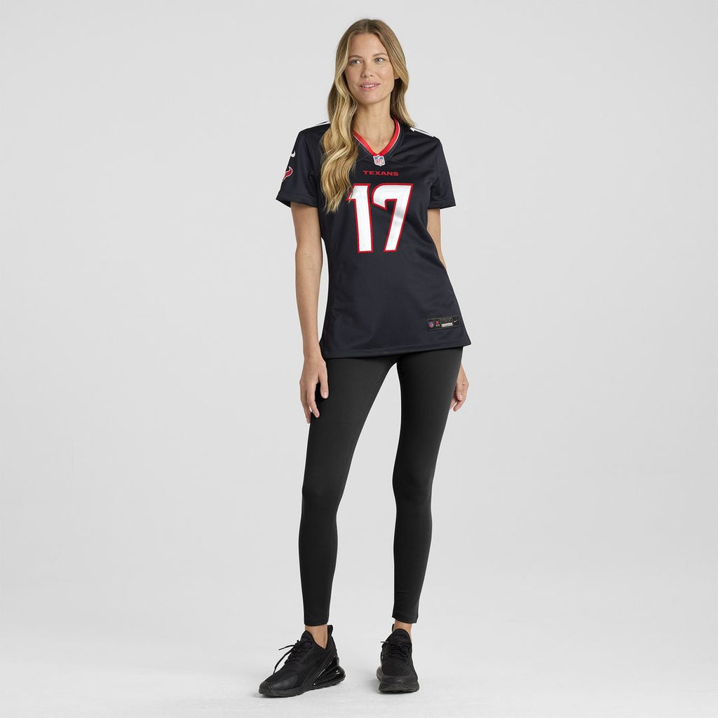 Braxton Berrios Houston Texans Women's Team Game Jersey - Navy