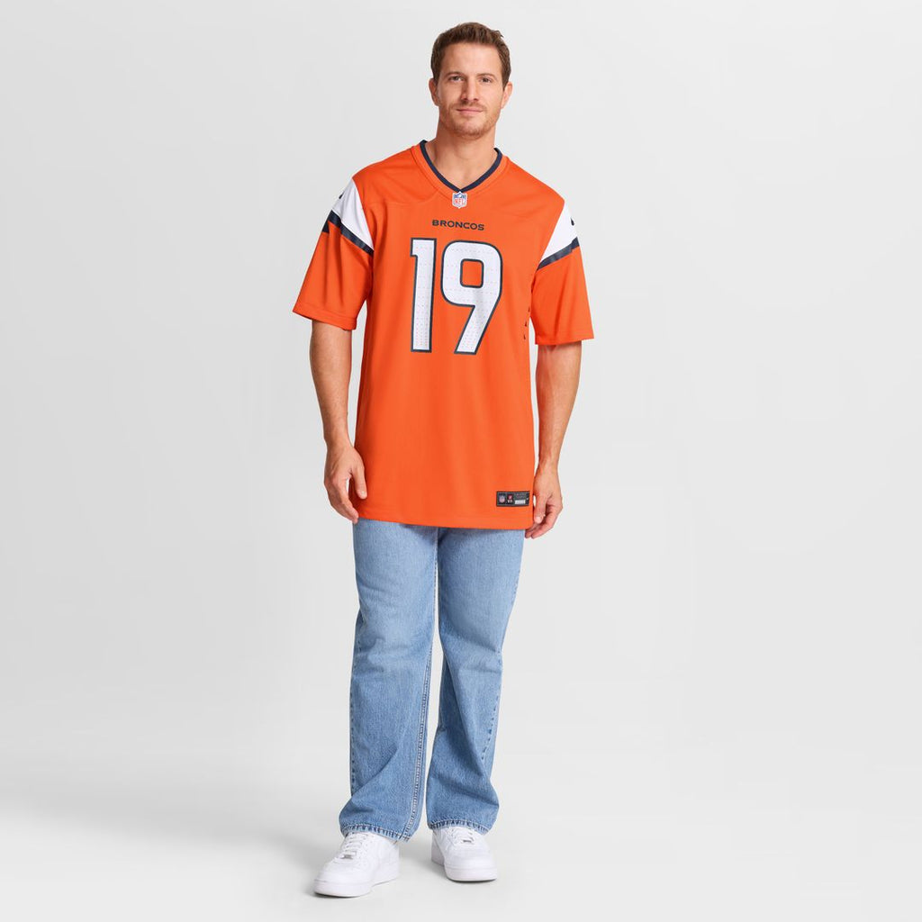 Marvin Mims Jr Denver Broncos Team Game Jersey - Orange