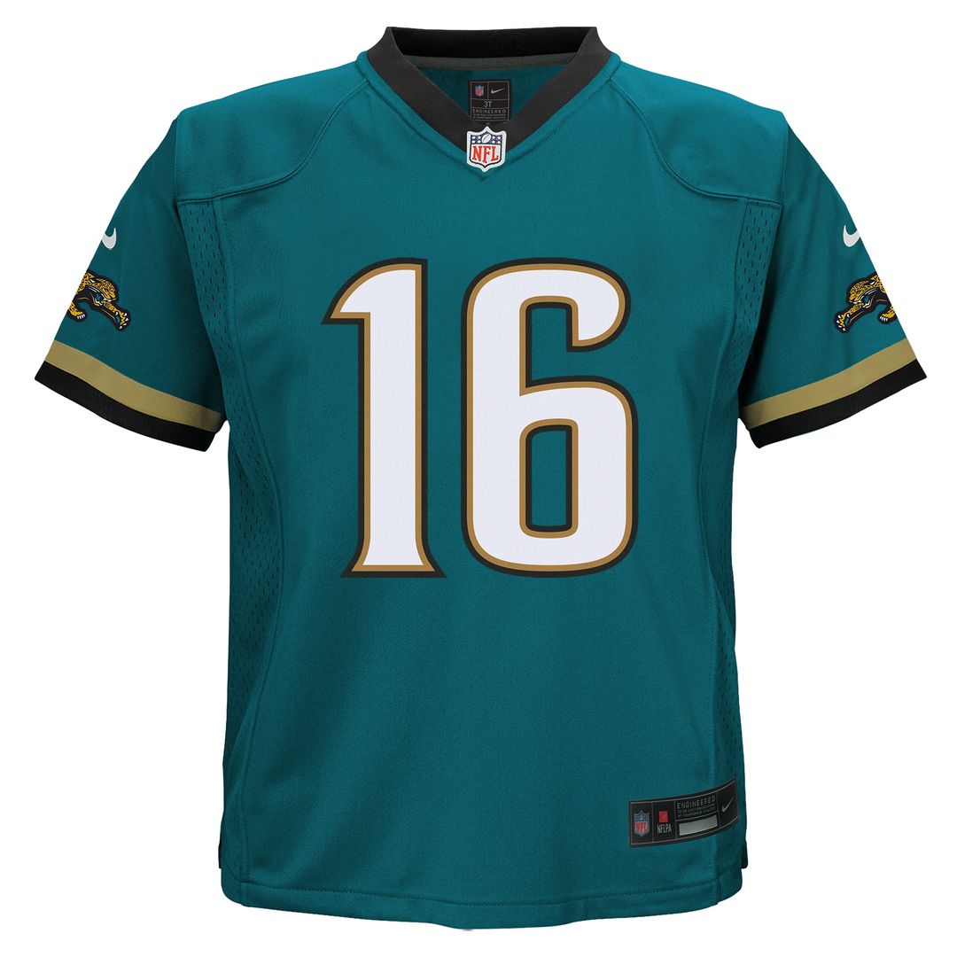 Trevor Lawrence Jacksonville Jaguars Toddler Prowler Throwback Player Game Jersey - Teal