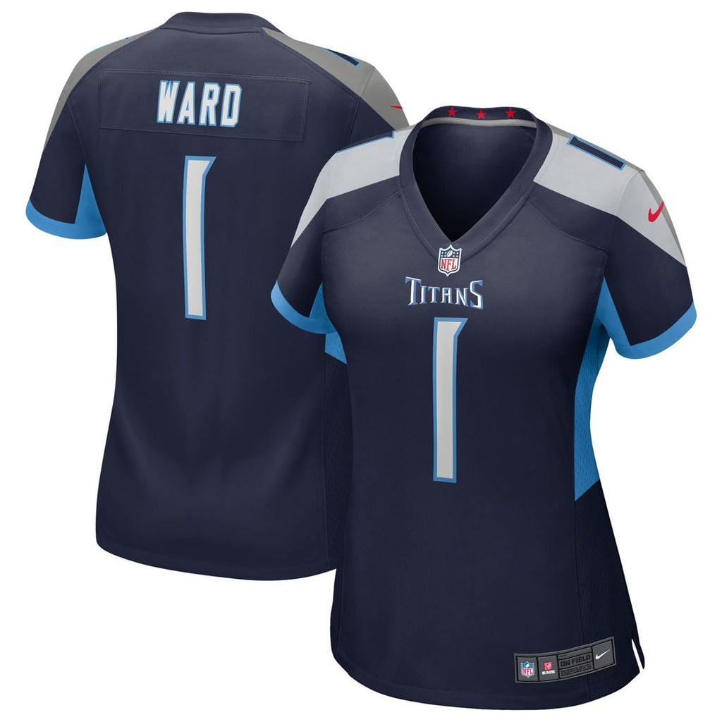 Cameron Ward Tennessee Titans Women's Team Game Jersey - Light Blue
