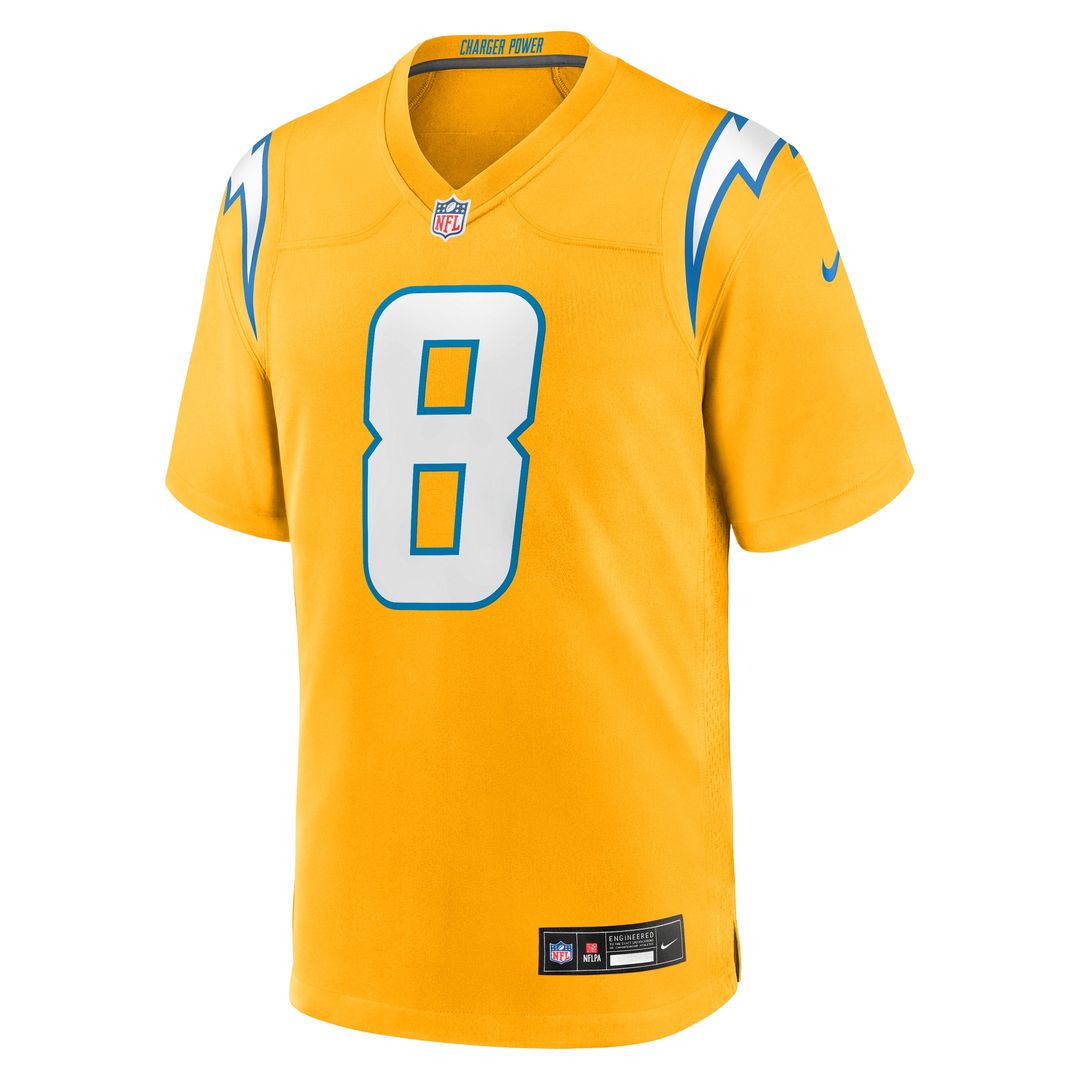 Omarion Hampton Los Angeles Chargers Game Player Jersey - Powder Blue