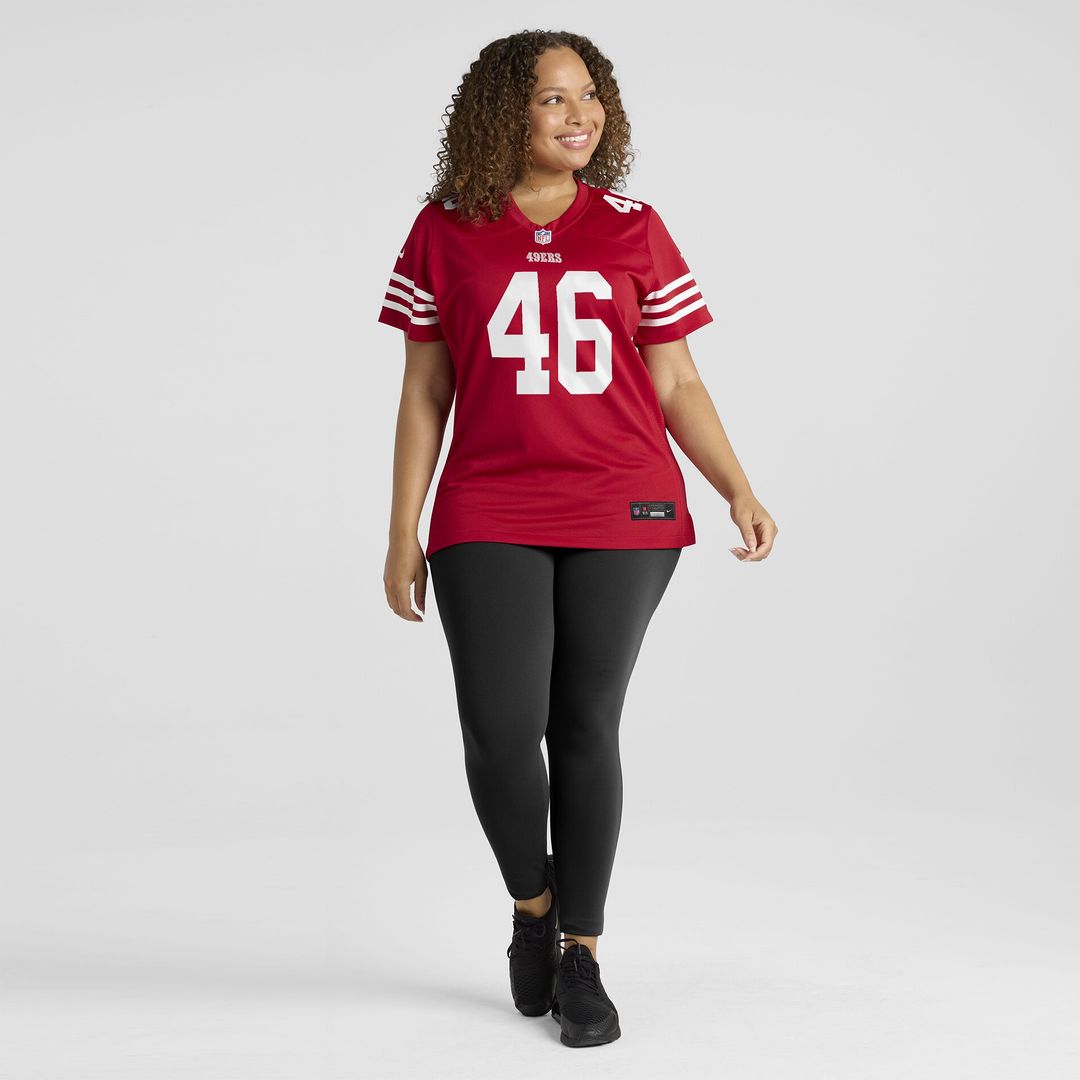 Jon Weeks San Francisco 49ers Women's Team Game Jersey - Scarlet