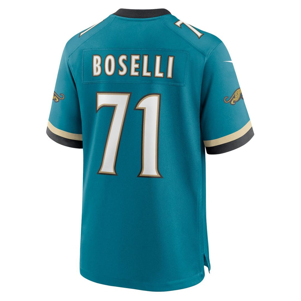 Tony Boselli Jacksonville Jaguars Prowler Throwback Retired Player Game Jersey - Teal