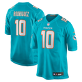 Jacob Rodriguez Miami Dolphins Game Jersey - Aqua