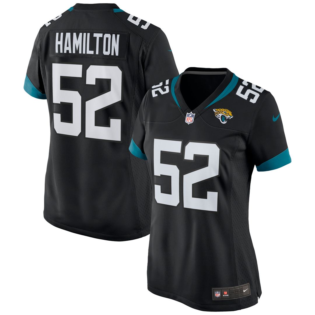 DaVon Hamilton Jacksonville Jaguars Women's Game Jersey - Teal