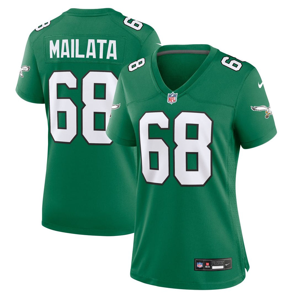 Mailata Philadelphia Eagles Women's Team Game Jersey - Midnight Green