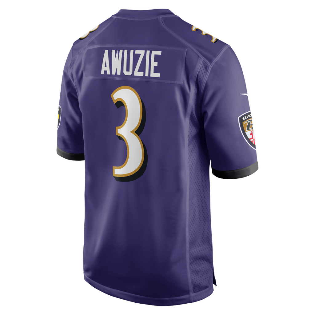 Chidobe Awuzie Baltimore Ravens Team Game Jersey - Purple