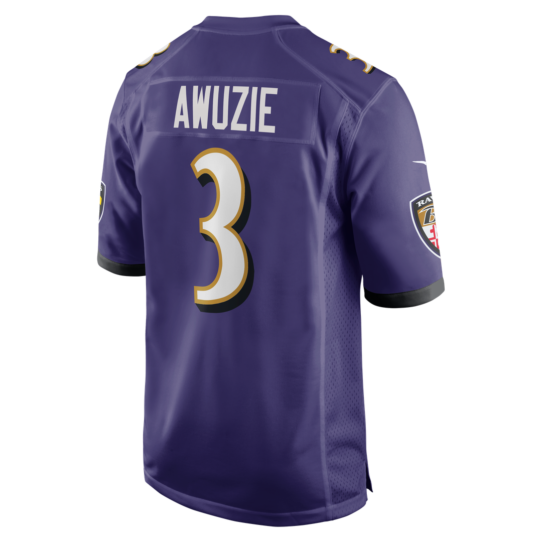 Chidobe Awuzie Baltimore Ravens Team Game Jersey - Purple