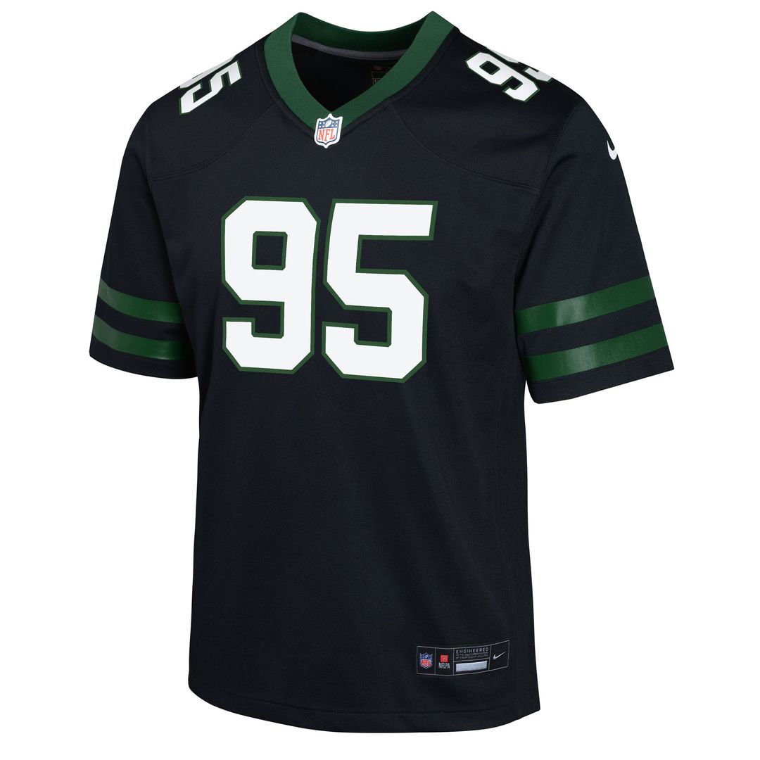 Quinnen Williams New York Jets Youth Game Jersey - Black