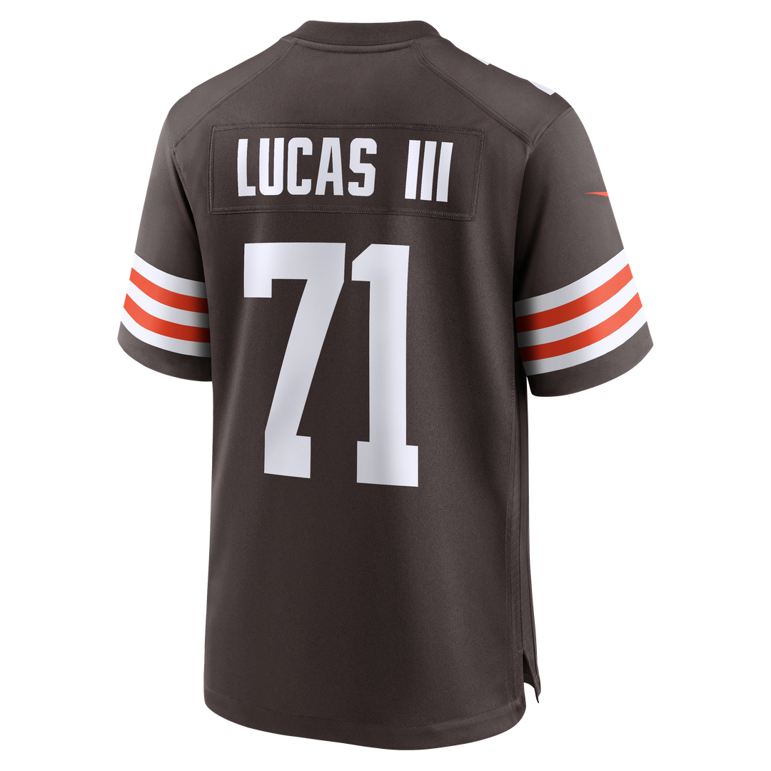 Cornelius Lucas Cleveland Browns Team Game Jersey - Brown