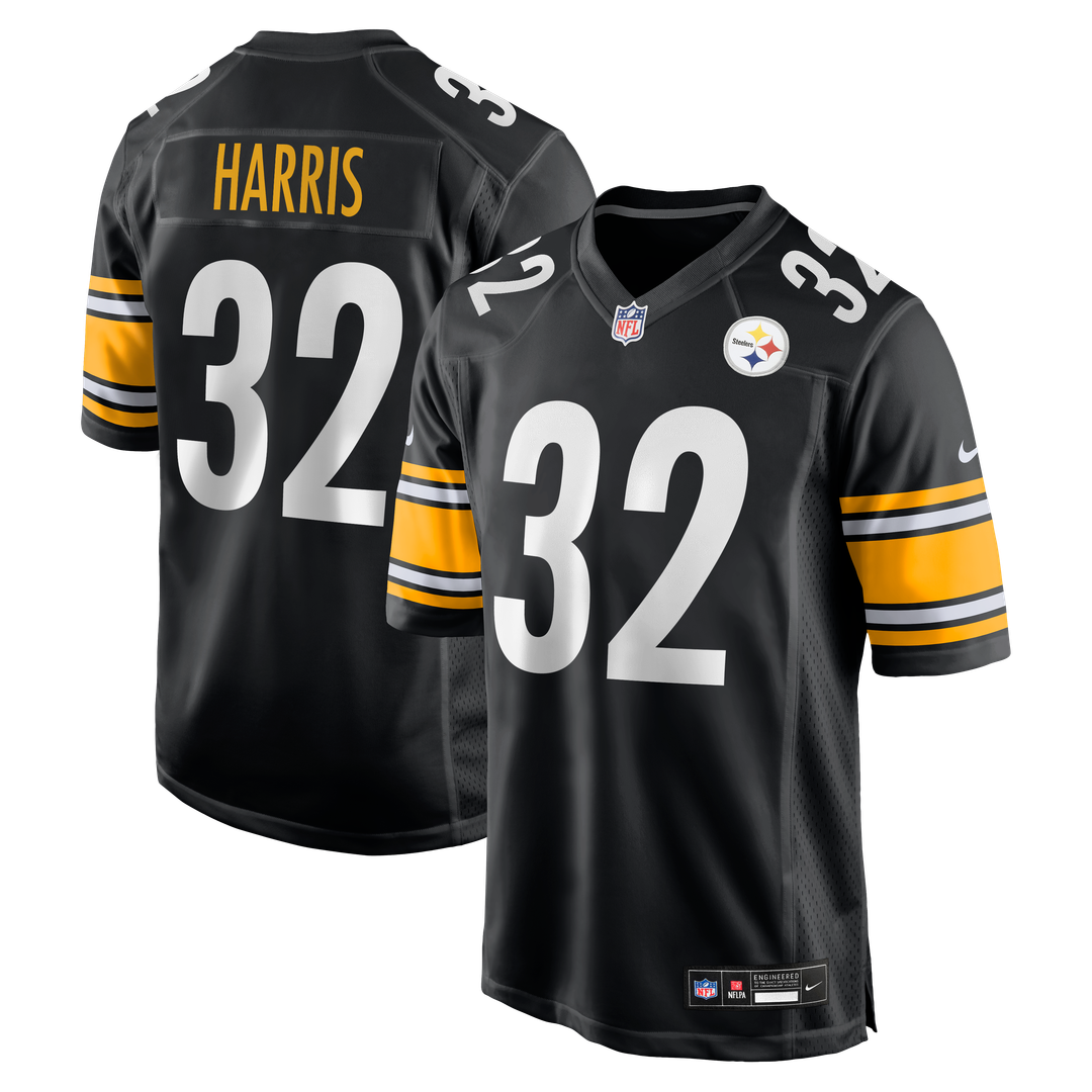 Franco Harris Pittsburgh Steelers Game Retired Player Jersey - Black