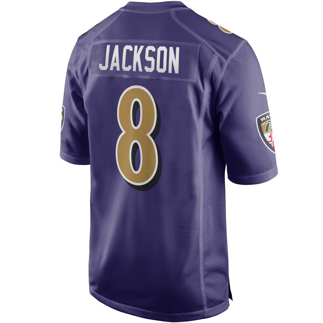 Lamar Jackson Baltimore Ravens Alternate Game Jersey - Purple