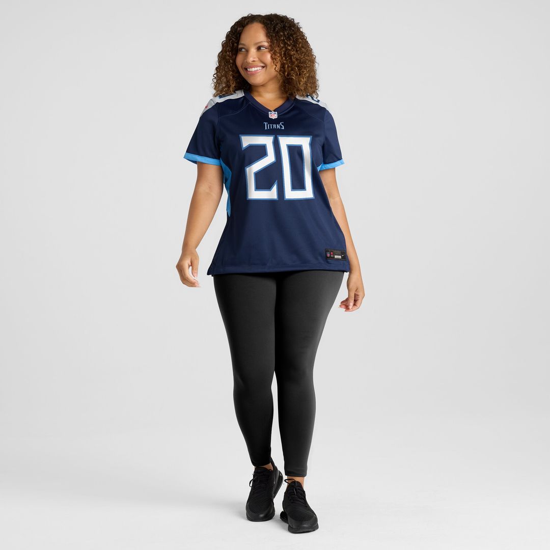 Tony Pollard Tennessee Titans Women's Game Player Jersey - Navy