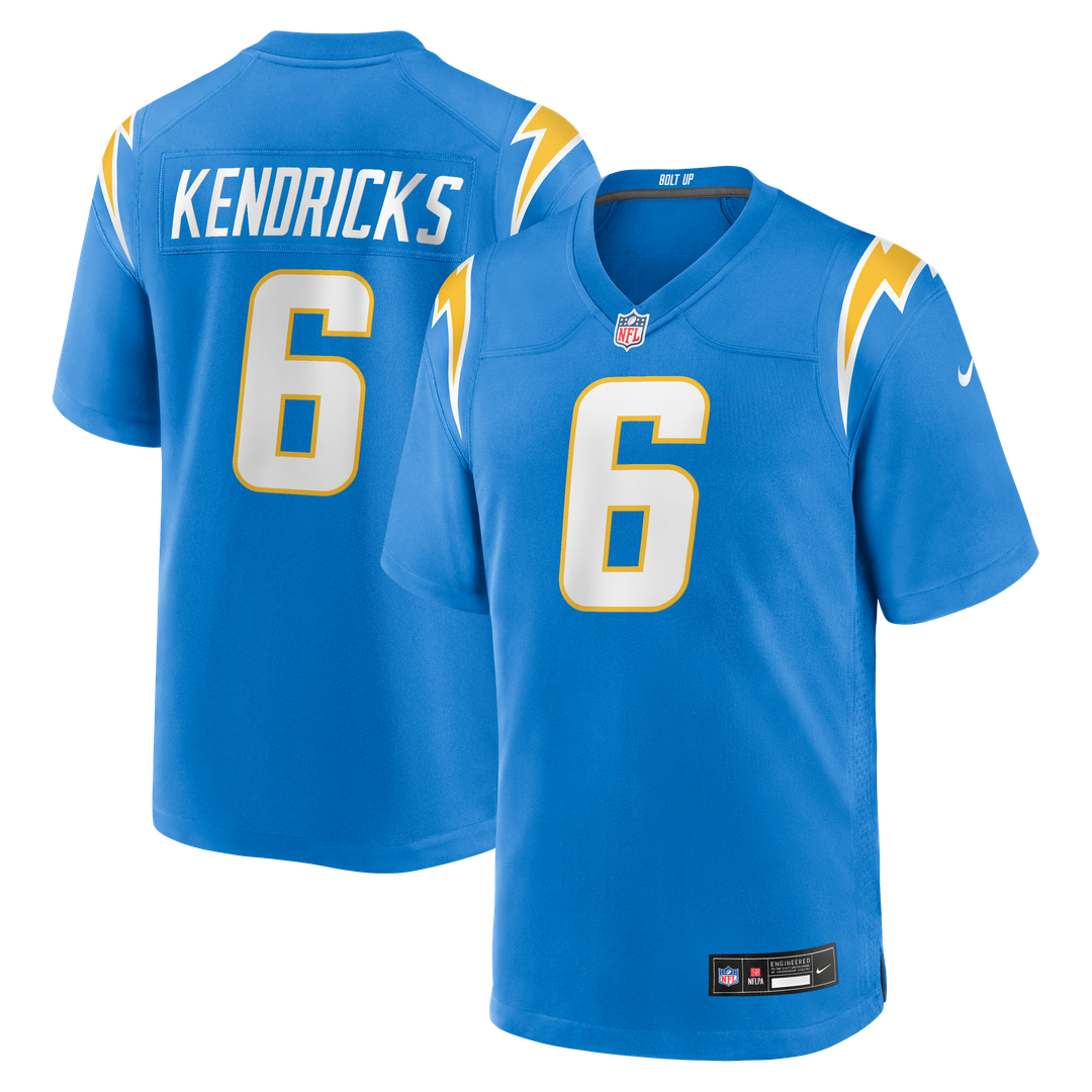 Eric Kendricks Los Angeles Chargers Game Player Jersey - Powder Blue