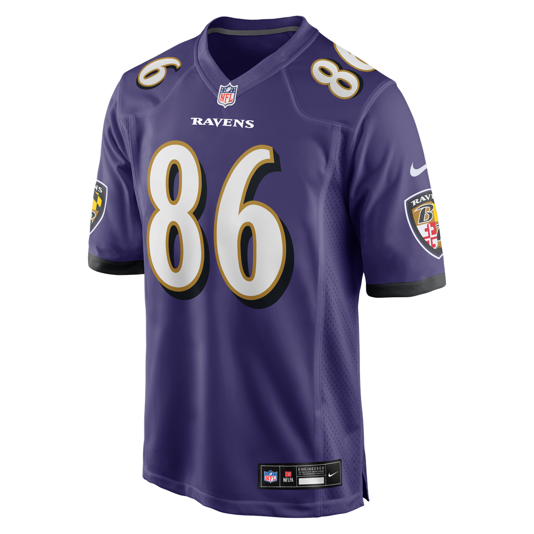 Cornelius Johnson Baltimore Ravens Team Game Jersey - Purple