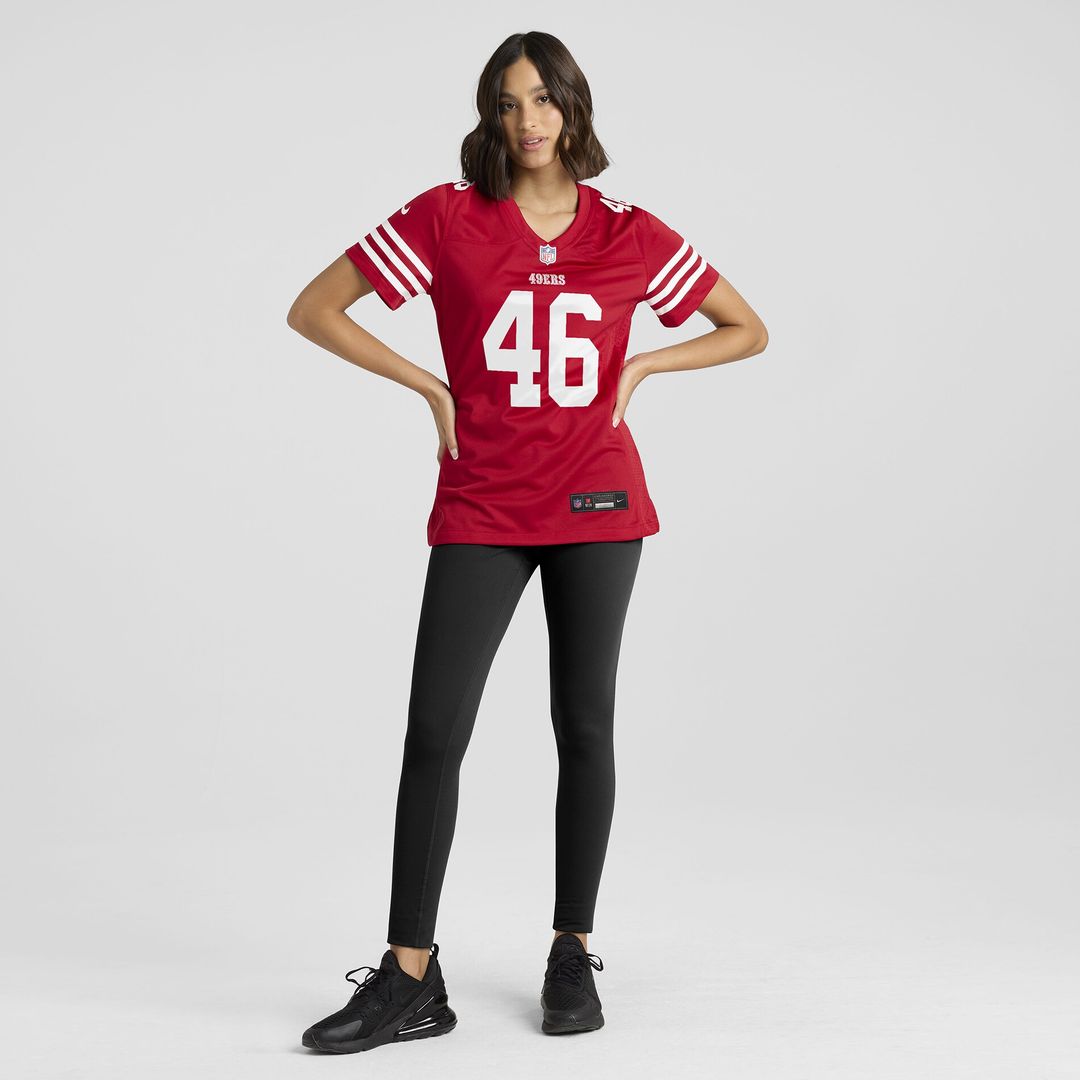 Jon Weeks San Francisco 49ers Women's Team Game Jersey - Scarlet