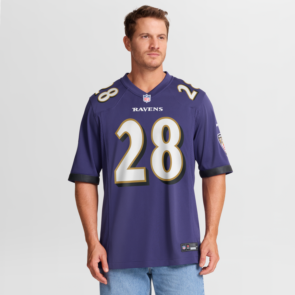 Taven Bryan Baltimore Ravens Team Game Jersey - Purple