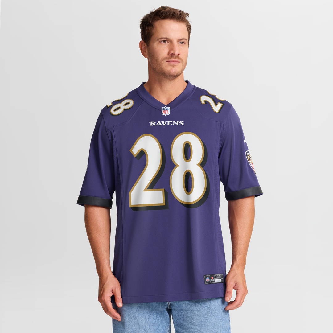 Taven Bryan Baltimore Ravens Team Game Jersey - Purple