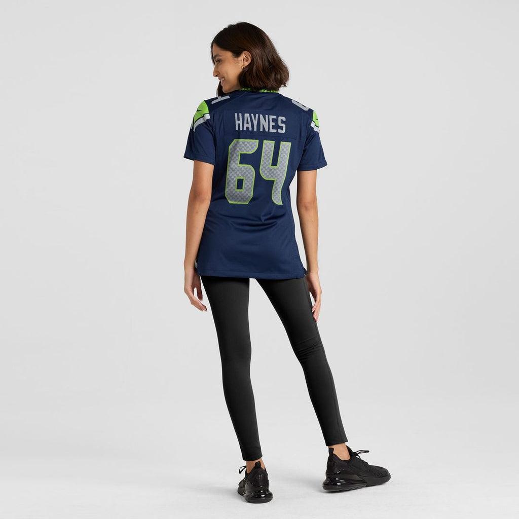 Christian Haynes Seattle Seahawks Women's Team Game Jersey - College Navy
