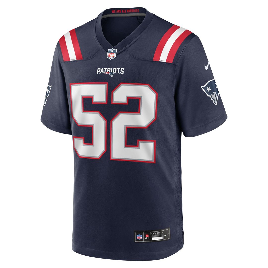 Marcus Bryant New England Patriots Team Game Jersey - Navy