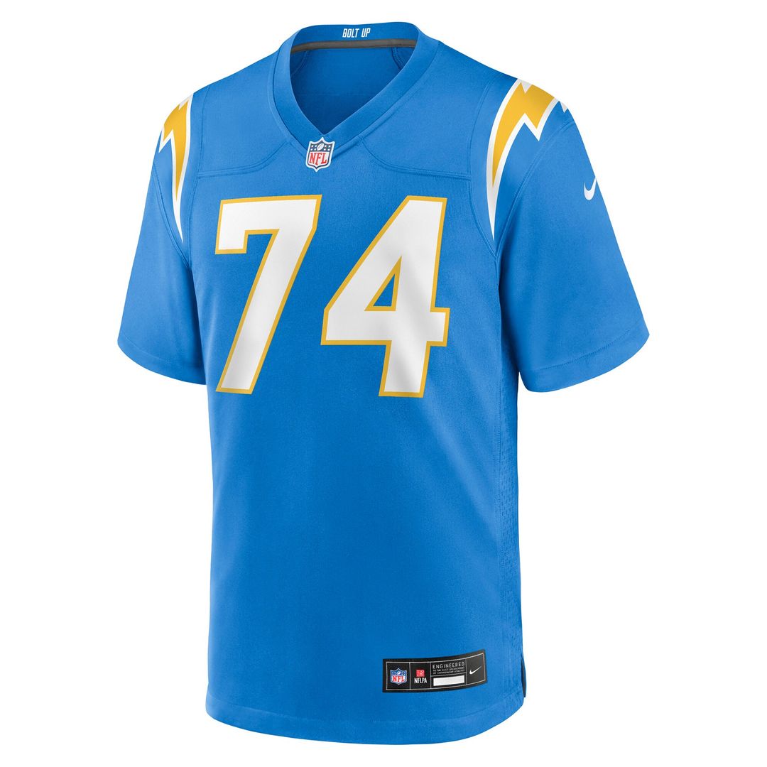 Kayode Awosika Los Angeles Chargers Team Game Jersey - Powder Blue