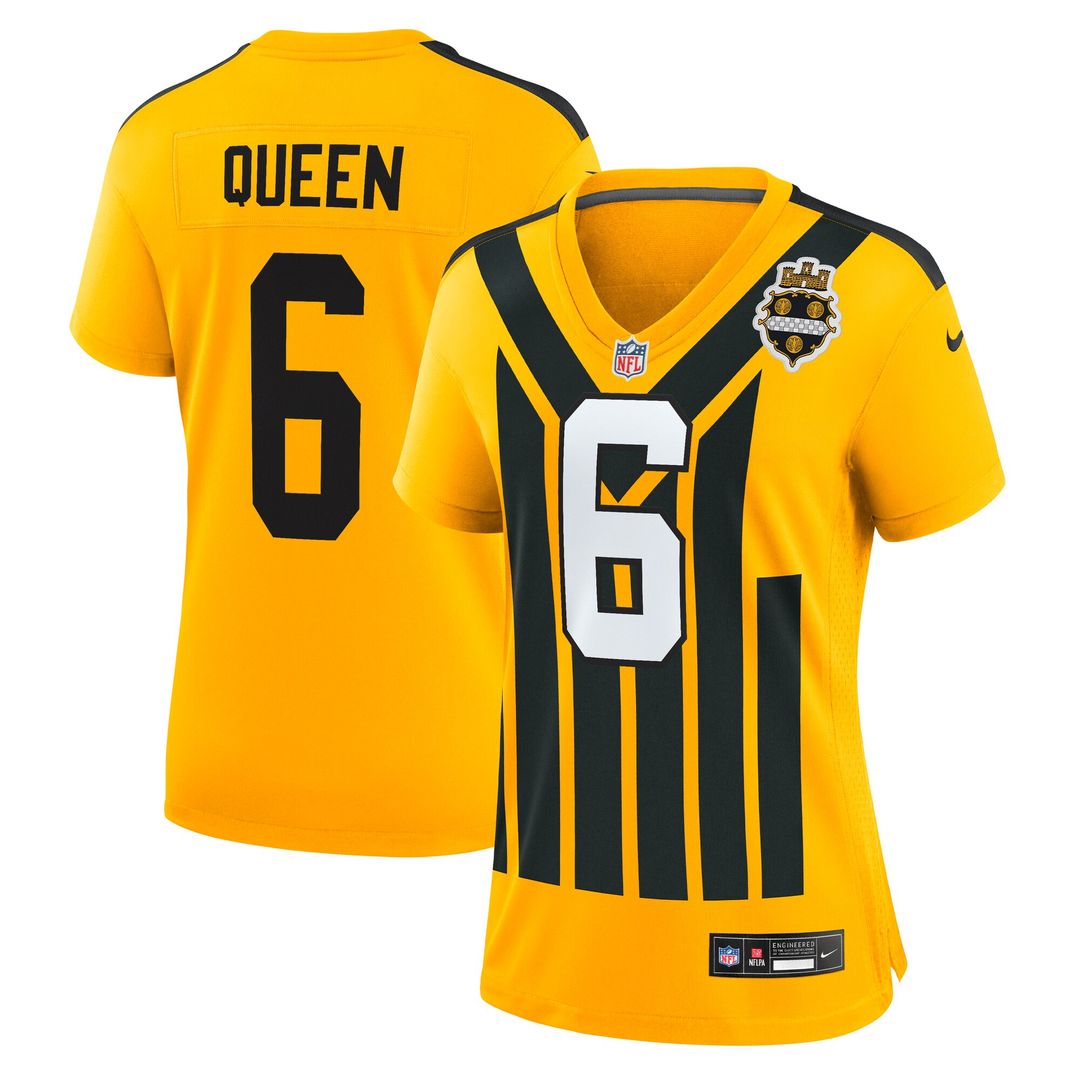 Patrick Queen Pittsburgh Steelers Women's Alternate 1933 Throwback Game Jersey - Gold