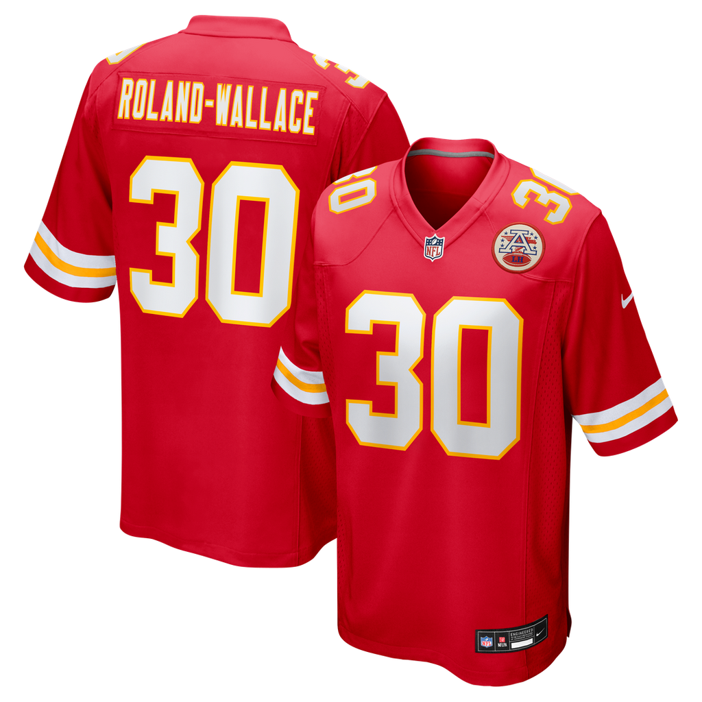 Chris Roland-Wallace Kansas City Chiefs Game Jersey - Red