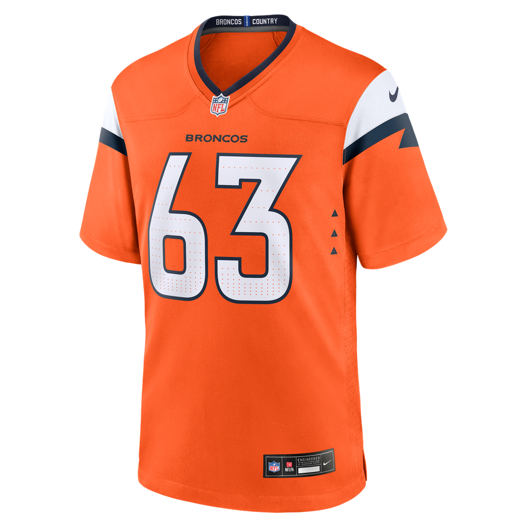 Alex Palczewski Denver Broncos Team Game Jersey - Orange