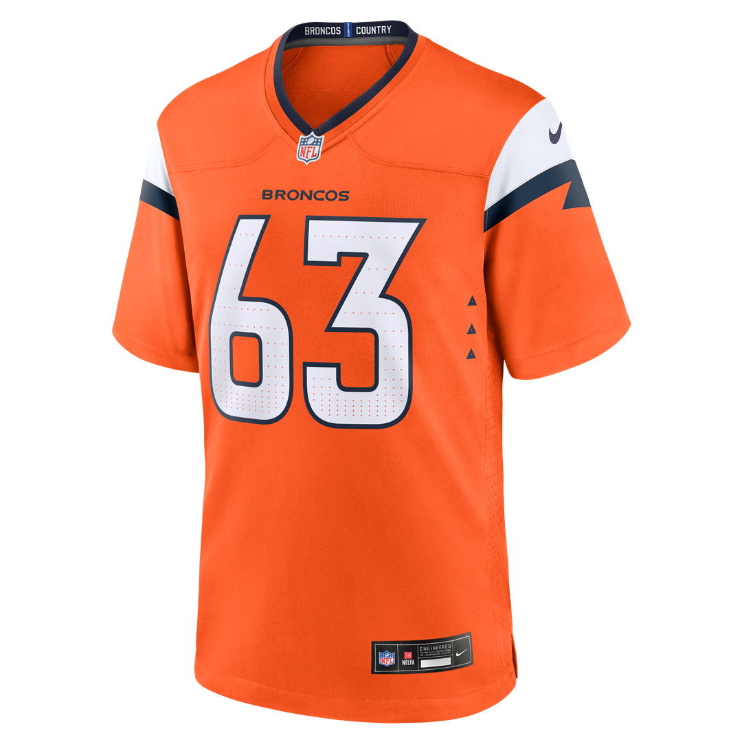 Alex Palczewski Denver Broncos Team Game Jersey - Orange