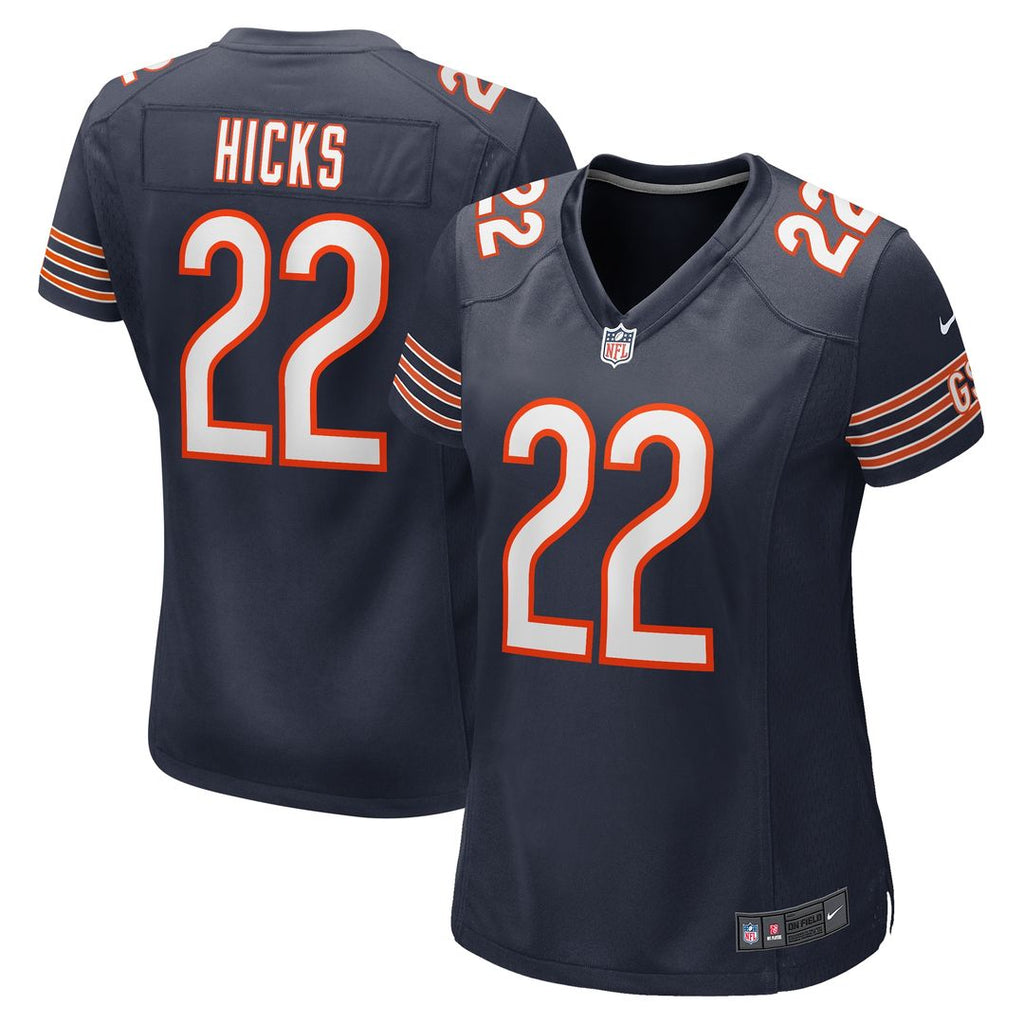 Elijah Hicks Chicago Bears Women's Team Game Jersey - Navy