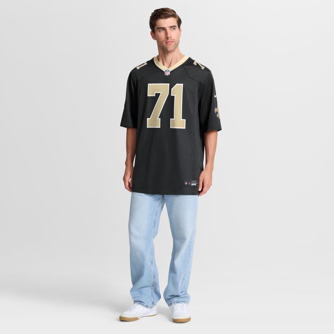 Kelvin Banks Jr. New Orleans Saints Game Player Jersey - Black