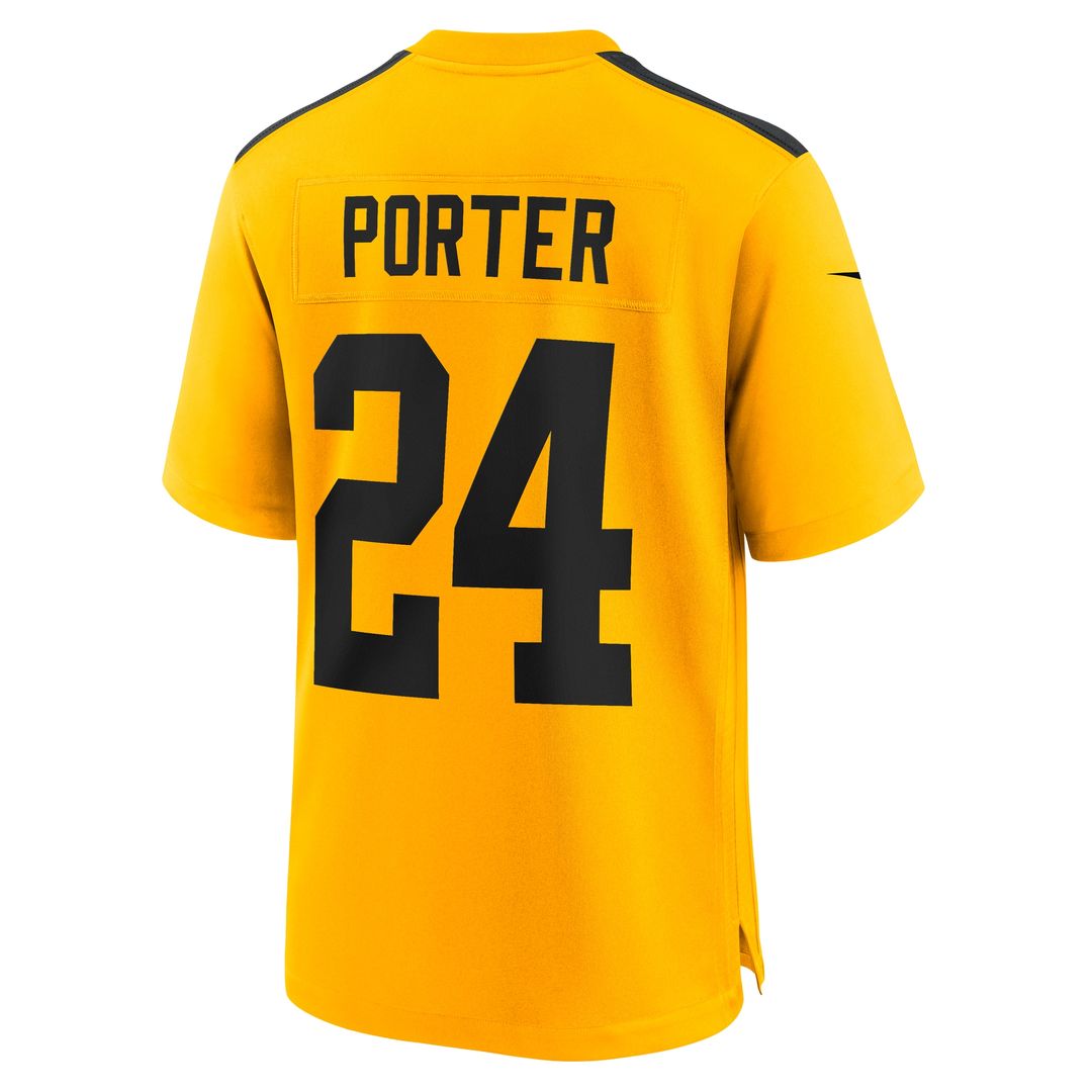 Joey Porter Jr. Pittsburgh Steelers Alternate 1933 Throwback Game Jersey - Gold