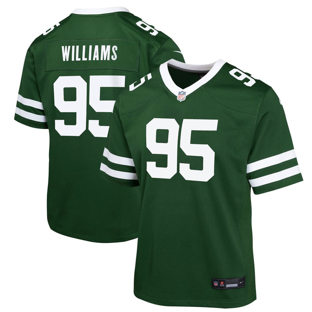 Quinnen Williams New York Jets Youth Game Jersey - Black