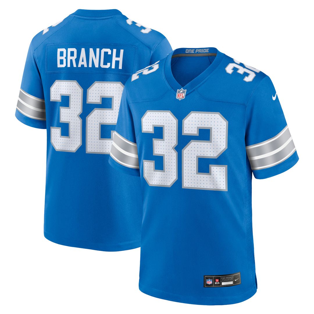 Brian Branch Detroit Lions Alternate Game Jersey - Black