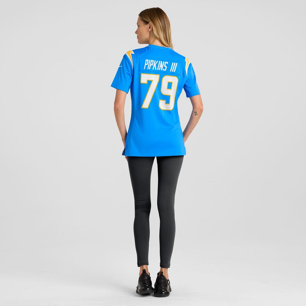Trey Pipkins III Los Angeles Chargers Women's Game Jersey - Powder Blue