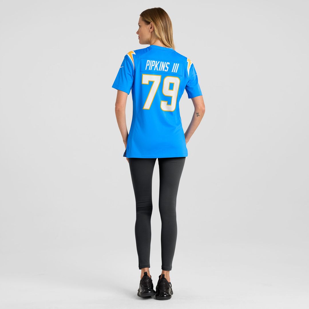 Trey Pipkins III Los Angeles Chargers Women's Game Jersey - Powder Blue