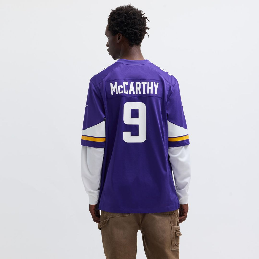 J.J. McCarthy Minnesota Vikings Player Game Jersey - Purple